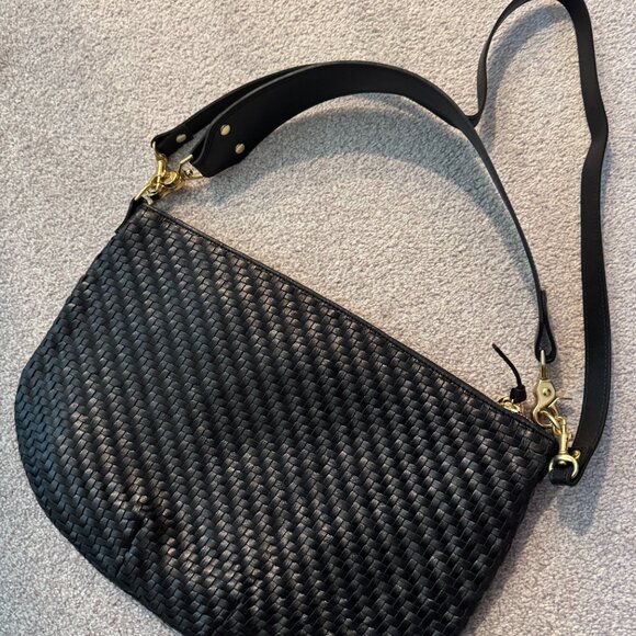 Clare V. Moyen Messenger Black Zig Zag - Picture 5 of 7